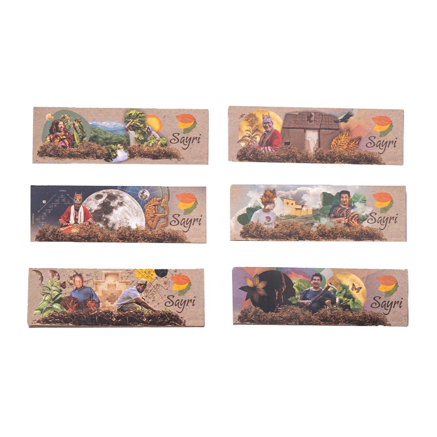 Papel p/Armar Sayri Organico Regular 1 1/4 x 50u. Lion Rolling Circus